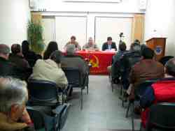 Na mesa Adelino Nunes, José Costa e Jorge Machado
